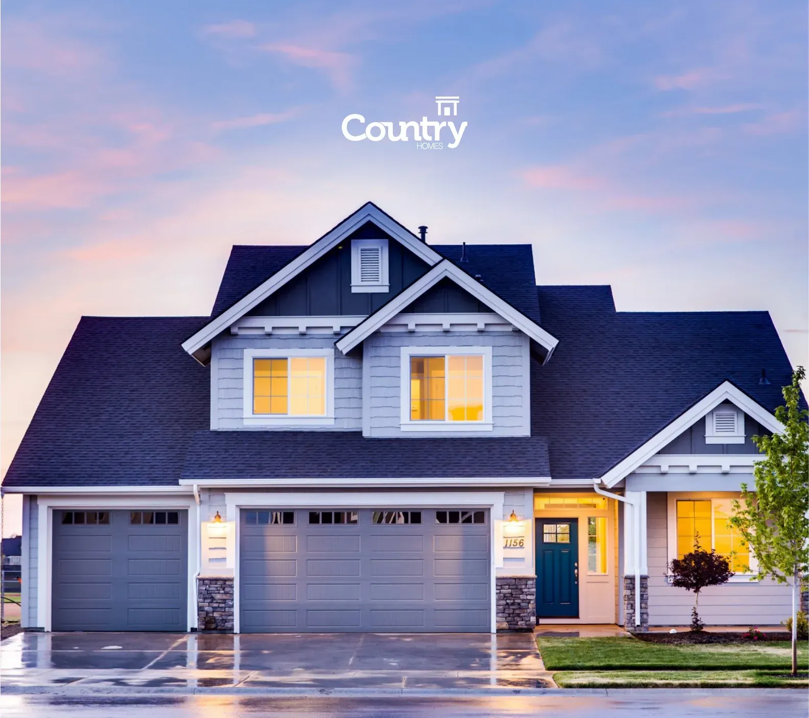 Country Homes — logo, brand identity