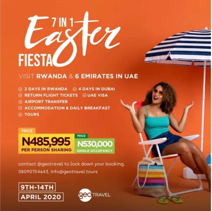 GeoTravel — Easter Fiesta, seven destinations